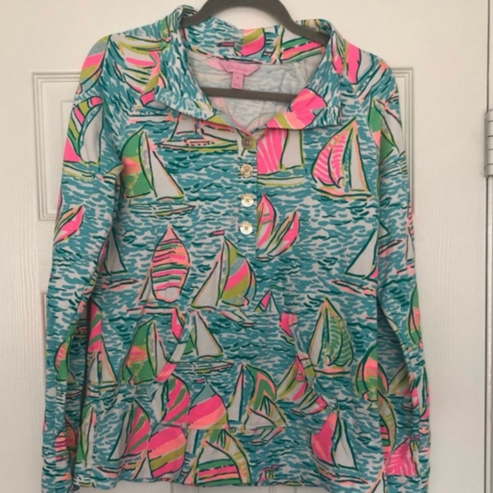 Lilly Pulitzer captains popover in You Gotta Regatta